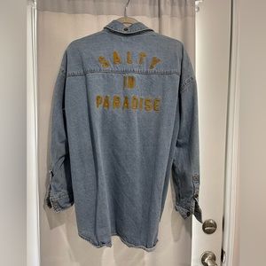 Large billabong salty in paradise jean jacket